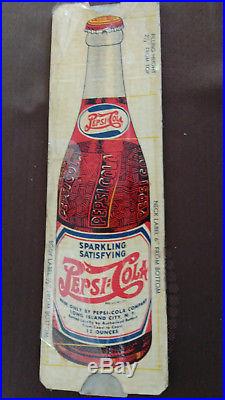 Very Rare 1930's Pepsi Cola Bottlers Volume Chart Slide Rule sign bottle NY