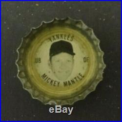Very Rare 1967 Coke Bottle Cap MICKEY MANTLE New York Yankees U LARGE HEAD Var