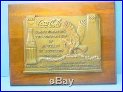 Very Rare Coca Cola 50 Year Bottling Plant Bronze Award Plaque-tonawanda Ny