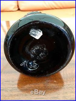 Very Rare Dark Amber (Star Whiskey) Glass Bottle New York