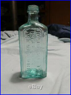 Very Rare Open Pontil Dr. DeWitt C. Kellinger New York Medicine Bottle