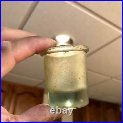 Very Rare Poison Bottle Dosage Cup Minor's Rat Destroyer New York NY Aqua 1890s
