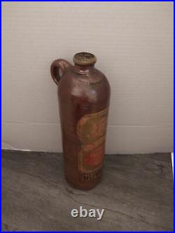 Very Rare Stoneware Nuyens ORANGE CURACAO Bottle NY