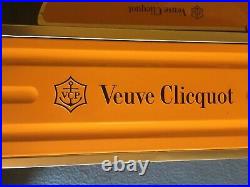 Veuve Clicquot Champagne Empty NEW YORK Arrow Metal Bottle Case/Tin Sign NYC