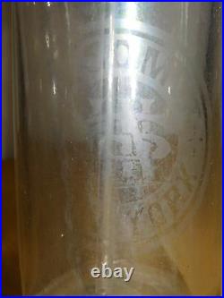 Vintage 11 High A N Somet Max Getman Ny Glass Seltzer Bottle