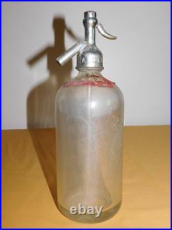 Vintage 11 High W Wolk Bottling Works Bronx Ny Glass Seltzer Bottle