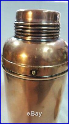 Vintage 110 Years Old American Thermos Bottle Co Copper Brass Brooklyn New York