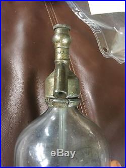Vintage 12 High Thomas Monroe Herkimer Ny Seltzer Bottle 1893