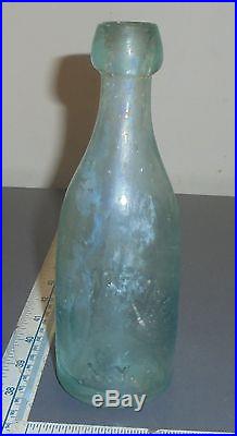 Vintage 1860's Blob Top Bottle W & G Morange New York