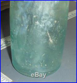 Vintage 1860's Blob Top Bottle W & G Morange New York