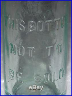 Vintage 1882 J G Byars North Hoosick Ny Green Soda Bottle