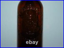 Vintage 1886 The Duffy Malt Whiskey Co Rochester Ny Liquor Bottle Empty