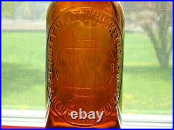 Vintage 1886 The Duffy Malt Whiskey Co Rochester Ny Liquor Bottle Empty