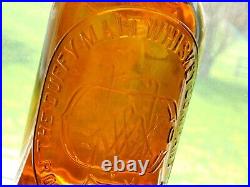 Vintage 1886 The Duffy Malt Whiskey Co Rochester Ny Liquor Bottle Empty