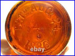 Vintage 1886 The Duffy Malt Whiskey Co Rochester Ny Liquor Bottle Empty