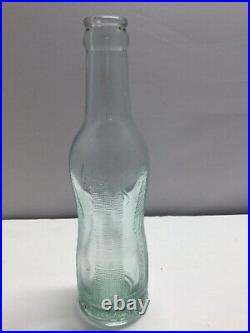 Vintage 1920's Aqua Pepsi Cola Double Dot 6-1/2 ounce Pinch Peanut Amsterdam NY