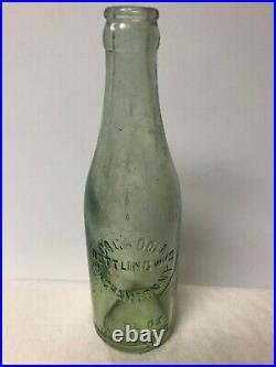 Vintage 1930s Coca Cola Bottling Works Bottle Binghamton NY Green Color