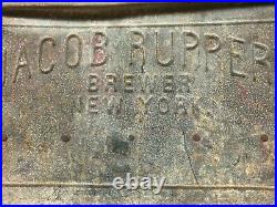 Vintage 1933 Jacob Ruppert Beer Bottle Metal Crate Brewer NY. Prohibition Era