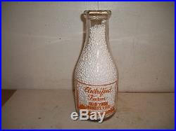 Vintage 1939 New York's World Fair Electrified Farm Dairy Milk Bottle Guernsey