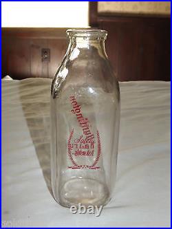 Vintage 1966 Huntington Dairy Inc Ny LI 1 Quart Milk Bottle