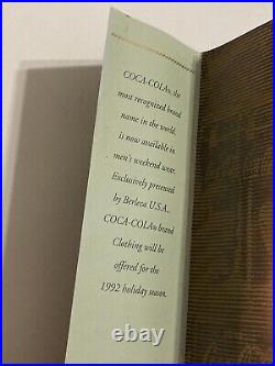 Vintage 1992 Coke Coca-Cola Bottle + Box Berleca New York Fashion Invitation