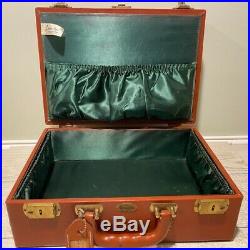 Vintage 40s Maximillian NY Leather-Hyde Train Case WOW with Original Bottles