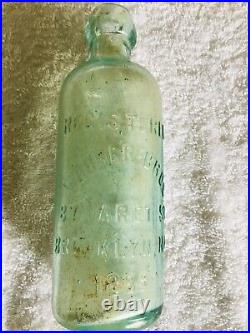Vintage 7 1/4 High Maurer Bros 87 Varet St. Brooklyn Ny 1889 Bottle