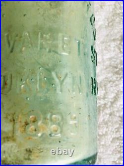 Vintage 7 1/4 High Maurer Bros 87 Varet St. Brooklyn Ny 1889 Bottle