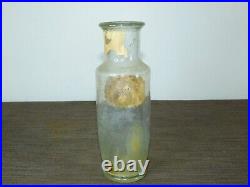 Vintage 8 High Don Carlos Brand Charles Gulden New York Glass Mustard Jar