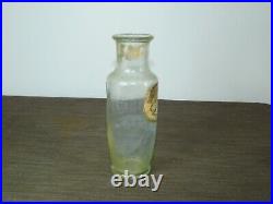 Vintage 8 High Don Carlos Brand Charles Gulden New York Glass Mustard Jar