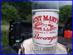 Vintage AUNT MARY'S acl soda bottle Rochester. NY