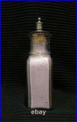 Vintage Aloalin Tooth Powder Glass Bottle/Metal Top, Merit Chemical Co, NY & RVA