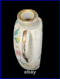 Vintage/Antique Floral Decorated Stoneware Ricksecker New York Cologne Bottle