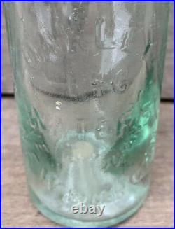 Vintage/Antique OAKLEY 146 WATERS St, NEWBURGH, NY Glass Stopper bottle