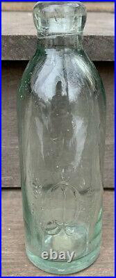 Vintage/Antique OAKLEY 146 WATERS St, NEWBURGH, NY Glass Stopper bottle