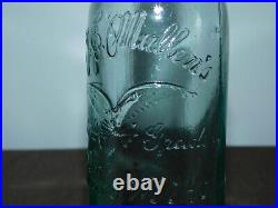 Vintage B G E B J E Mullen's Bottling Works Albany Ny Soda Bottle