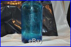 Vintage Blue Seltzer Bottle Sartay Beverages Brooklyn New York