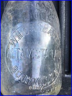 Vintage Boonville NY Quart Milk Bottle W. H. Casbaker Altavista Farm