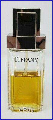 Vintage Bottle of Tiffany Perfume 1.7 oz Bottle about Half Full New York