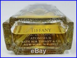 Vintage Bottle of Tiffany Perfume 1.7 oz Bottle about Half Full New York