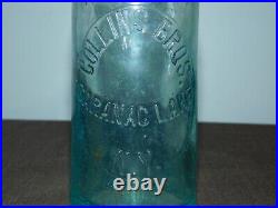 Vintage Collins Bros Saranac Lake Ny Soda Bottle
