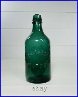Vintage Congress Spring Water Company Glass Bottle Saratoga NY