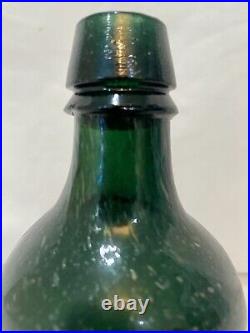 Vintage Dark Green Glass Bottle Congress Water Empire Spring Co, Ex. Cond