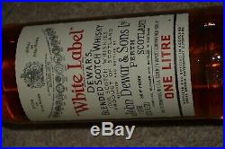 Vintage Dewars White Label Scotch Whisky Bottle. 1 LITRE NY-I-68