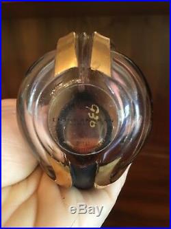 Vintage Donna Karan 1 Ounce Gold Black Swan Bottle New York Perfume 930