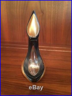 Vintage Donna Karan 1 Ounce Gold Black Swan Bottle New York Perfume 930