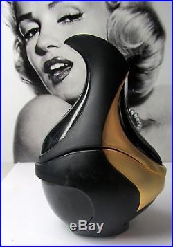 Vintage Donna Karan NEW YORK Black & Gold Swan Bottle 3.4oz Eau de Parfum Splash