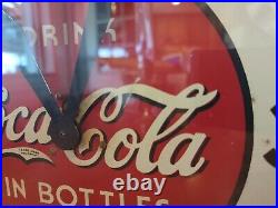 Vintage Drink Coca Cola In Bottles square clock Selecto 16 Wood Frame New York