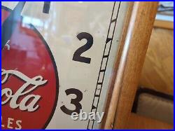 Vintage Drink Coca Cola In Bottles square clock Selecto 16 Wood Frame New York