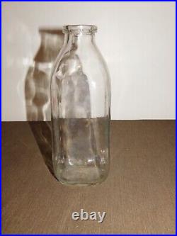 Vintage Dzembo's Dairy Troy Ny 1 Quart Milk Bottle